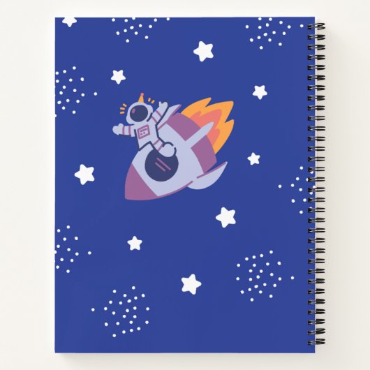 Cuaderno A4 infantil de la Galaxia Notizblock (Rückseite)