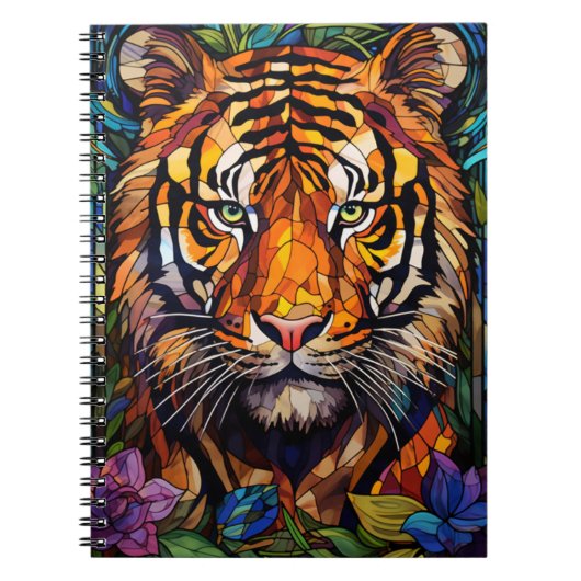 Cuaderno Animales En Arte Vitral Notizblock (Vorderseite)