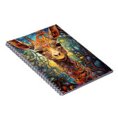 Cuaderno Animales En Arte Vitral Notizblock (Rechte Seite)