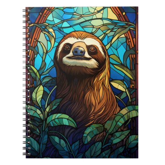 Cuaderno Animales En Arte Vitral Notizblock (Vorderseite)