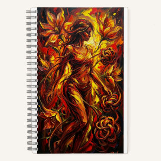 cuaderno arte y mujer notizblock