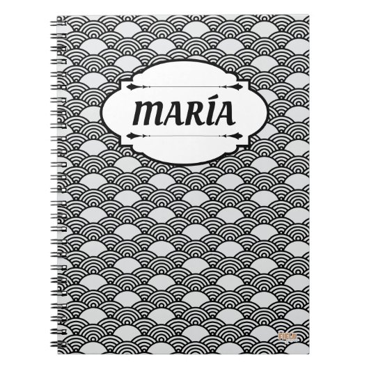 Cuaderno Asian Pattern Notizblock (Vorderseite)