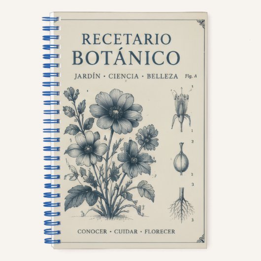 cuaderno botanico notizblock (Vorderseite)