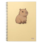 Cuaderno Capybara Baby Notizblock (Vorderseite)
