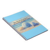 Cuaderno caracolas de Mar con Versículo Romanos Notizblock (Rechte Seite)