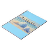 Cuaderno caracolas de Mar con Versículo Romanos Notizblock (Linke Seite)