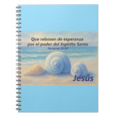 Cuaderno caracolas de Mar con Versículo Romanos Notizblock (Vorderseite)