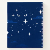 Cuaderno Cat White in the Night Notizblock (Rückseite)