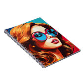 Cuaderno Comic Pop Art Girl Notizblock (Rechte Seite)