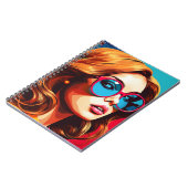 Cuaderno Comic Pop Art Girl Notizblock (Linke Seite)