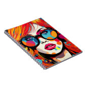 Cuaderno Comic Pop Art Girl Notizblock (Rechte Seite)