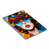 Cuaderno Comic Pop Art Girl Notizblock (Rechte Seite)