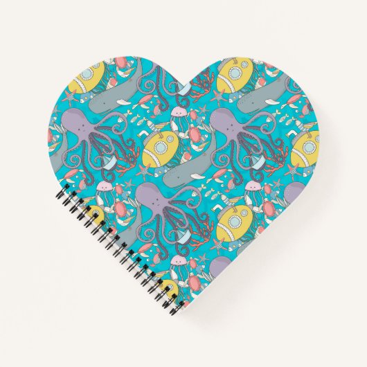 Cuaderno corazón colección Under the Sea Notizblock (Vorderseite)