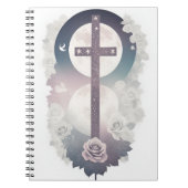 Cuaderno cross tattoo flower 30 notizblock (Vorderseite)