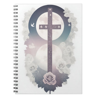 Cuaderno cross tattoo flower 30 notizblock