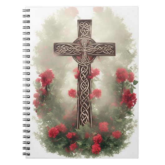 Cuaderno cross tattoo flower 36 notizblock (Vorderseite)