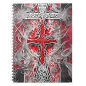 Cuaderno cross tattoo flower 37 notizblock (Vorderseite)