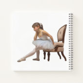 Cuaderno cuadrado con dibujos de bailarinas notizblock (Rückseite)