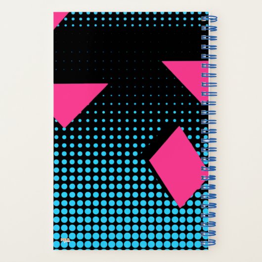 Cuaderno Cuadriculado Arcade Retro Gridded Notizblock (Rückseite)
