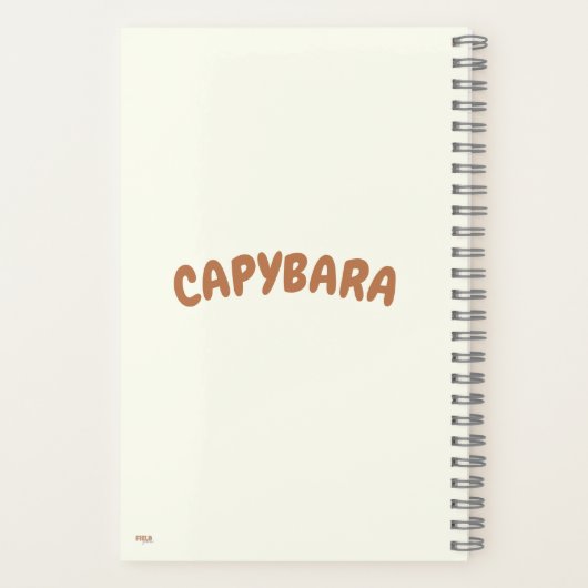 Cuaderno Cuadriculado Capybara mit Tasse Grid Notizblock (Rückseite)