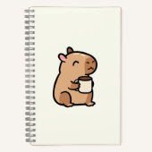 Cuaderno Cuadriculado Capybara mit Tasse Grid Notizblock (Vorderseite)