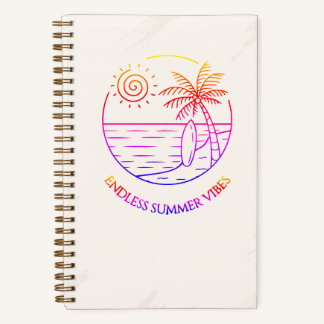 Cuaderno Cuadriculado Endless Summer Vibes Gridded Notizblock