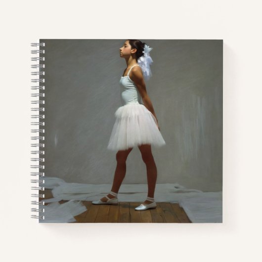 Cuaderno cuandrado con dibujos de bailarinas notizblock (Vorderseite)