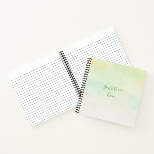 Cuaderno de espiral acuarela tonos suaves notizblock (Innenseite)