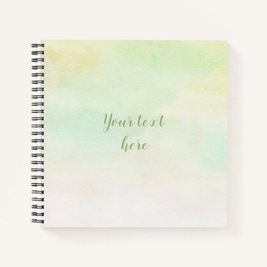Cuaderno de espiral acuarela tonos suaves notizblock (Vorderseite)