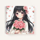 Cuaderno de espiral estilo anime personalizado notizblock (Vorderseite)