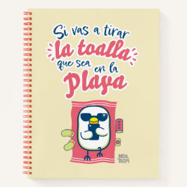 Cuaderno de espiral│Si vas a tirar la toalla Notizblock