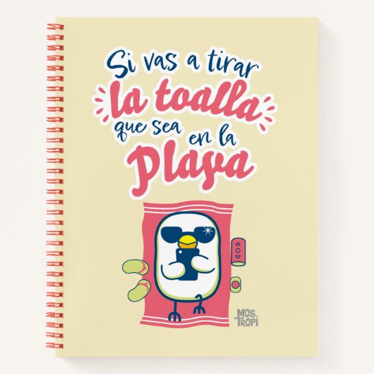 Cuaderno de espiral│Si vas a tirar la toalla Notizblock (Vorderseite)