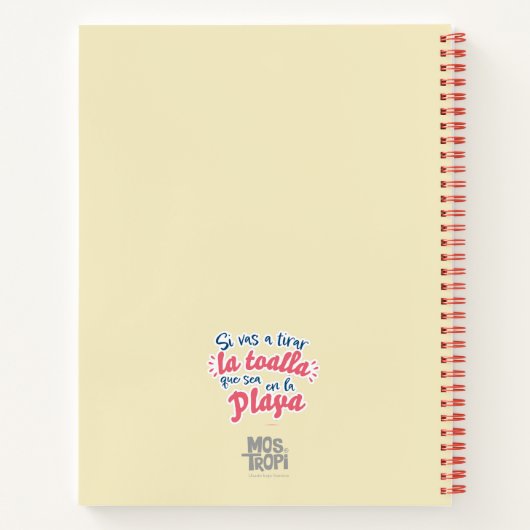 Cuaderno de espiral│Si vas a tirar la toalla Notizblock (Rückseite)