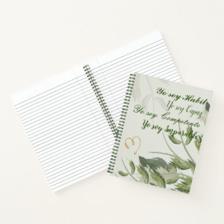 Cuaderno de espiral tapa dura motivacional notizblock