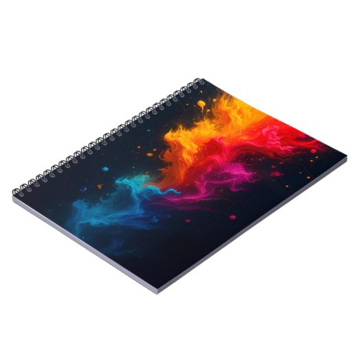Cuaderno de fuego multicolor  notizblock (Linke Seite)