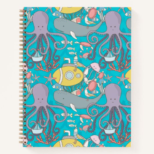 Cuaderno de lujo Under the Sea Notizblock (Vorderseite)