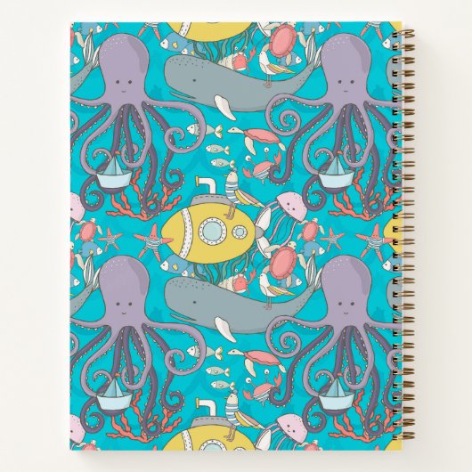 Cuaderno de lujo Under the Sea Notizblock (Rückseite)