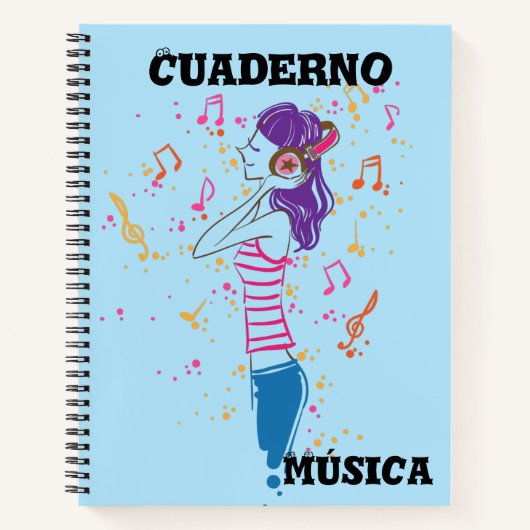 Cuaderno de Música Notizblock (Vorderseite)