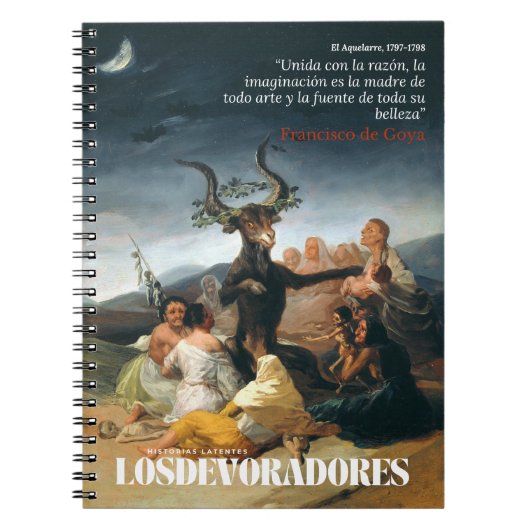 Cuaderno de notas Francisco de Goya, El Aquelarre Notizblock (Vorderseite)