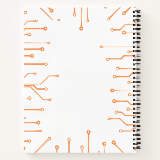 Cuaderno Electronic Chip Orange Notizblock (Rückseite)