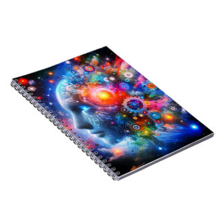 Cuaderno Espiral con Diseño de Arte Digital  Notizblock