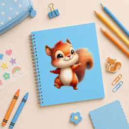 Cuaderno espiral con diseño de linda ardilla notizblock