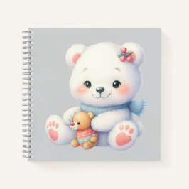 Cuaderno espiral con diseño de lindo osito notizblock