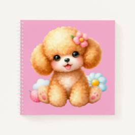 Cuaderno espiral con diseño de lindo perrito notizblock