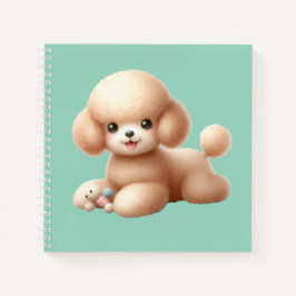 Cuaderno espiral con diseño de lindo perrito notizblock