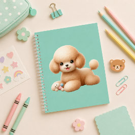 Cuaderno espiral con diseño de lindo perrito notizblock