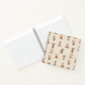 Cuaderno espiral con diseño de lindos conejitos notizblock (Innenseite)