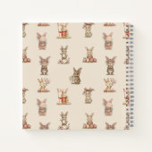 Cuaderno espiral con diseño de lindos conejitos notizblock (Rückseite)