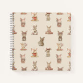 Cuaderno espiral con diseño de lindos conejitos notizblock (Vorderseite)