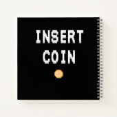 Cuaderno Game Over Retry Insert Coin Notizblock (Rückseite)